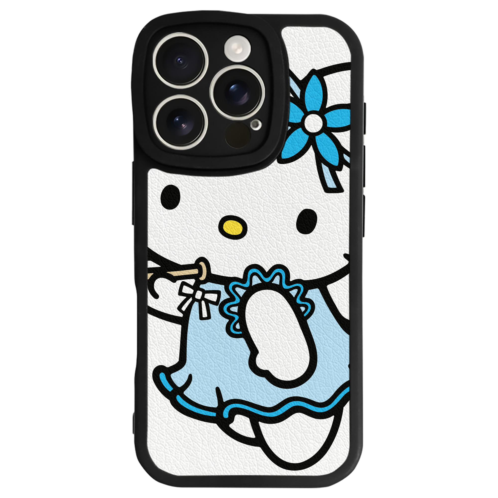 （画像用） Hello Kitty ハローキティ 【iPhone 16シリーズ対応】シリコンスマホケース（レザー調） 材質：シリコン